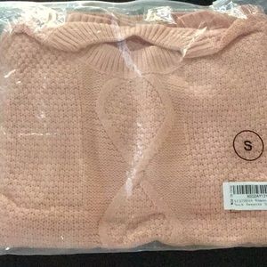 SOLD Oversized Style Soft Pink Knit Sweater